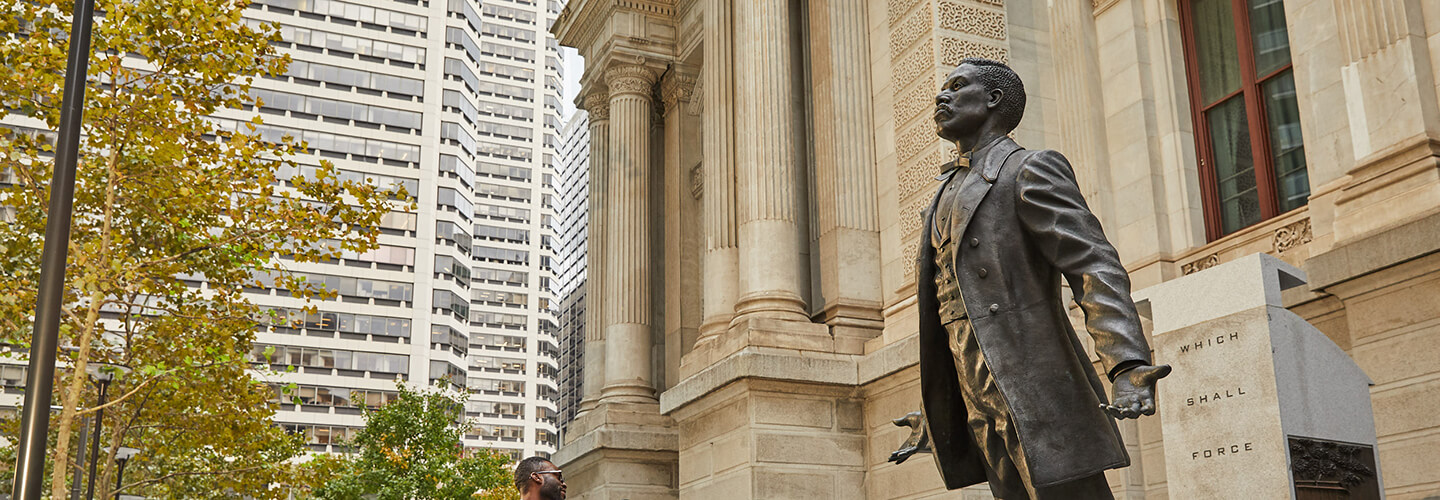Octavius statue in Philadelphia.