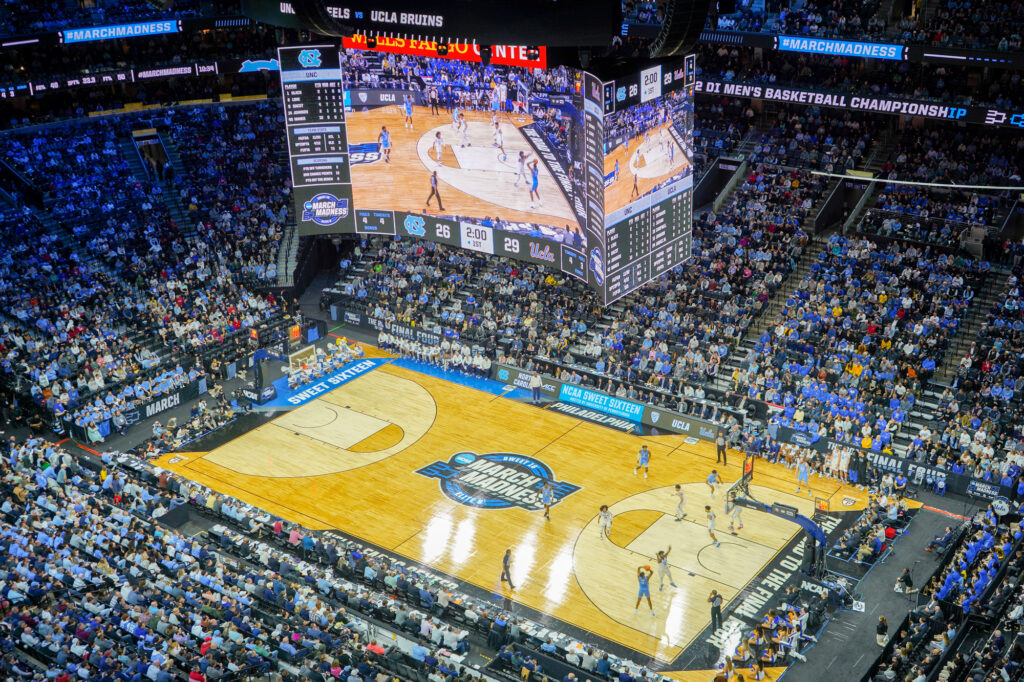NCAA March madness basketball 2022 at Xfinity Mobile Arena