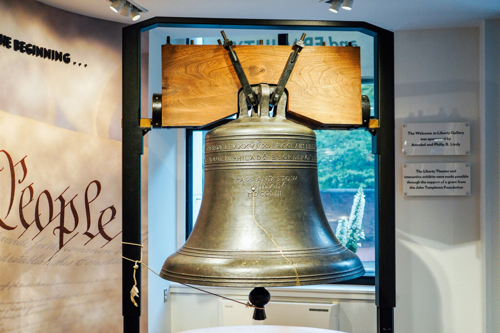 A replica of the Liberty Bell at the National Liberty Museum