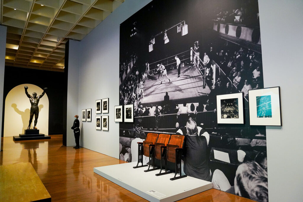 A look inside the Rocky gallery at the Philadelphia Museum of Art.