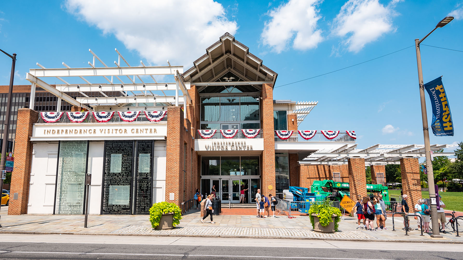 Exterior of the Independence Visitors Center