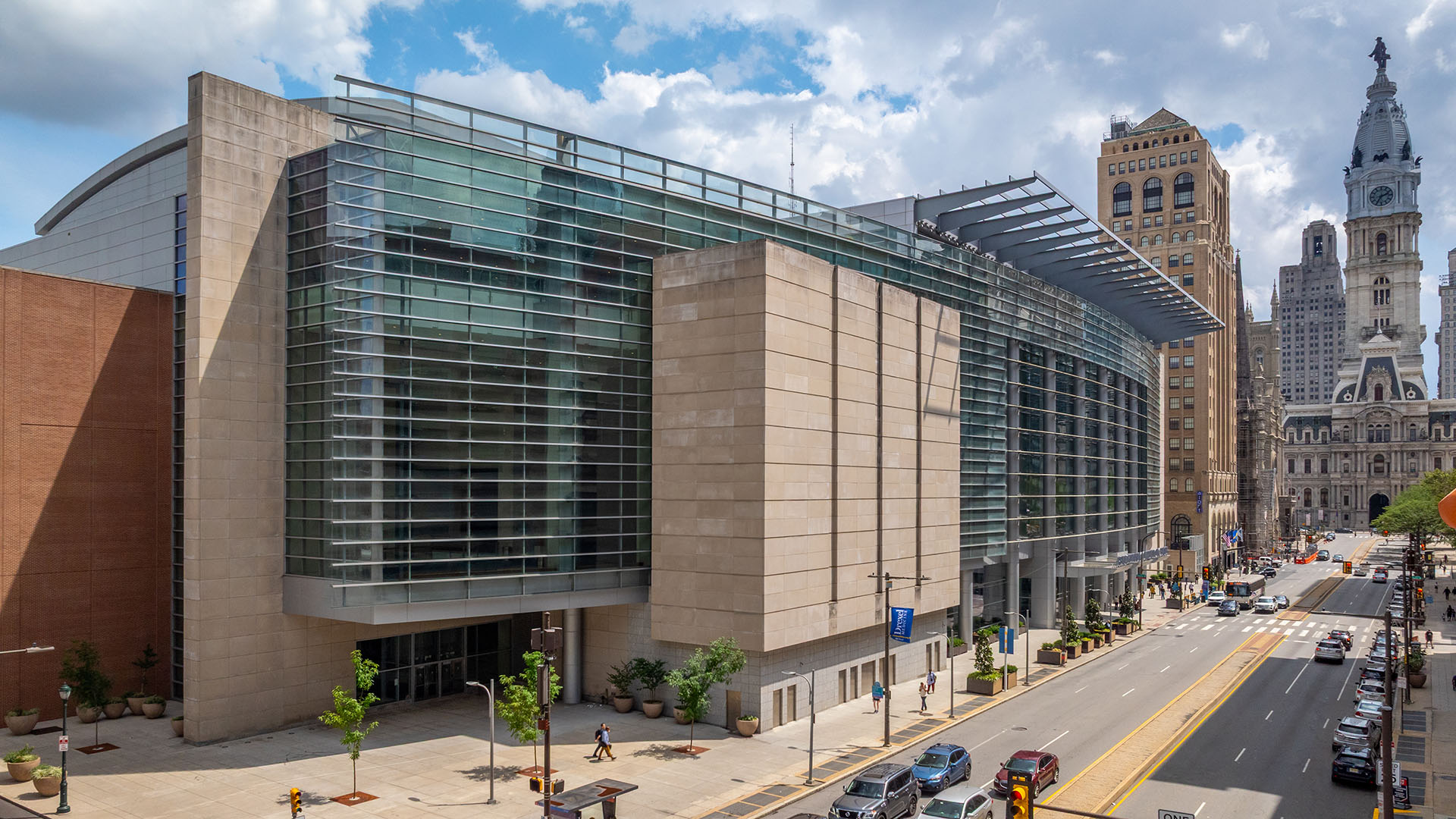 Exterior photo of the PA Convention Center