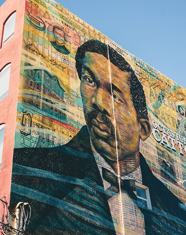 Philadelphia mural of Octavious Catto
